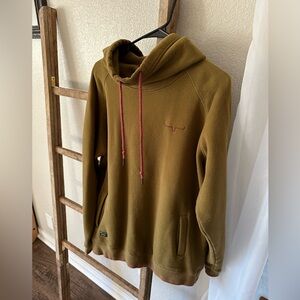 Kimes Ranch Olive Large Cowl Neck Hoodie